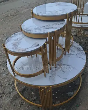 4 in 1 Multifuntional Designed Executive Nesting Marble Coffee Table