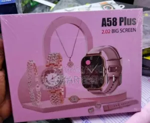 *A58 Plus Smart Watch(With Accessories as Seen in the Photo)