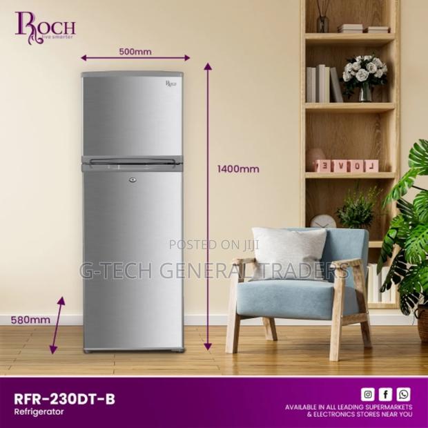 Roch 181l Double Door Defrost Refrigerator