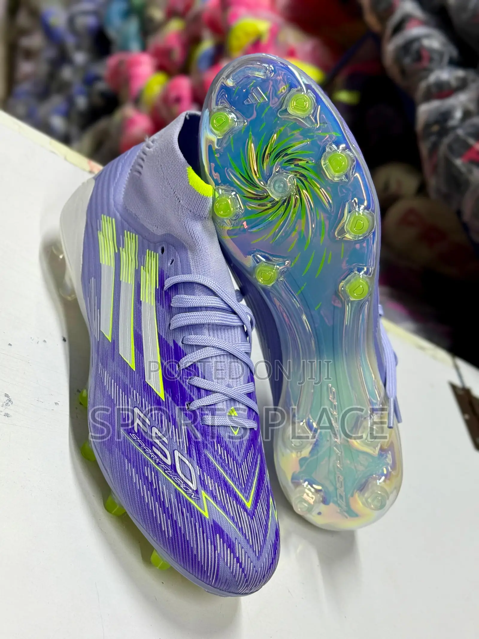 Adidas F50 Sparkfusion Elite Mid Cut Fg/Ag - Violet Football Boots