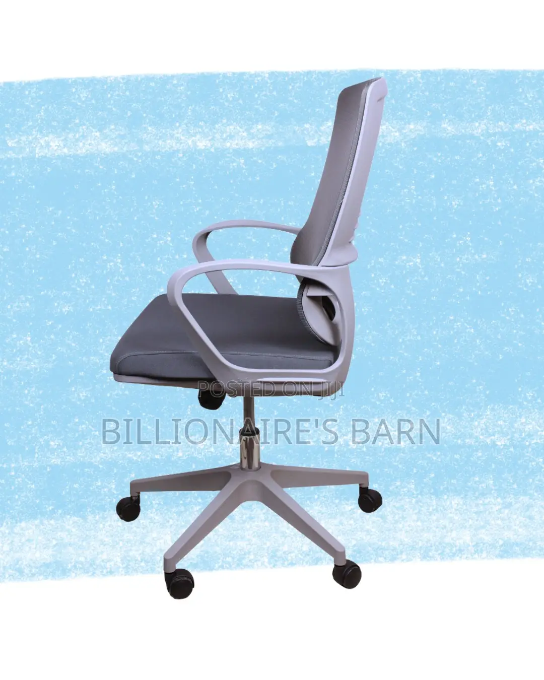 Grey Ergonomic Mesh Office Chair | Premium High-Density Foam Seat