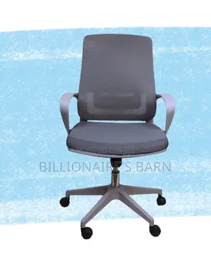 Grey Ergonomic Mesh Office Chair | Premium High-Density Foam Seat
