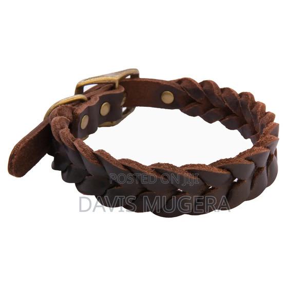 Soft Touch Cowhide Leather Dog Collar - main view