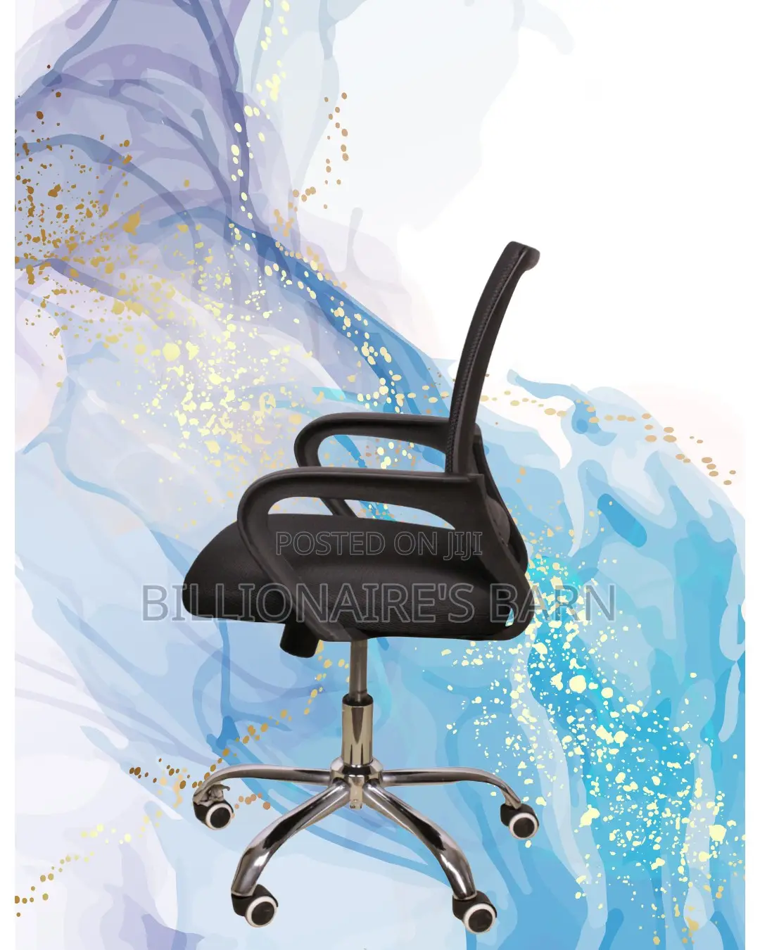 Comfy Secretarial Mesh Office Chair — Breathable in Hot Weather