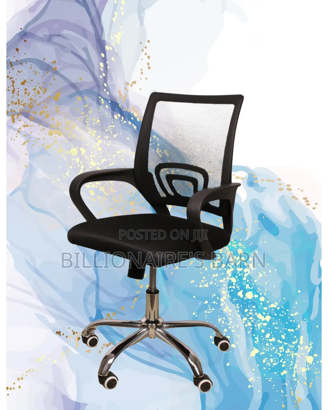 Comfy Secretarial Mesh Office Chair — Breathable in Hot Weather