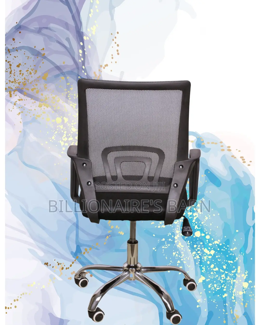 Comfy Secretarial Mesh Office Chair — Breathable in Hot Weather