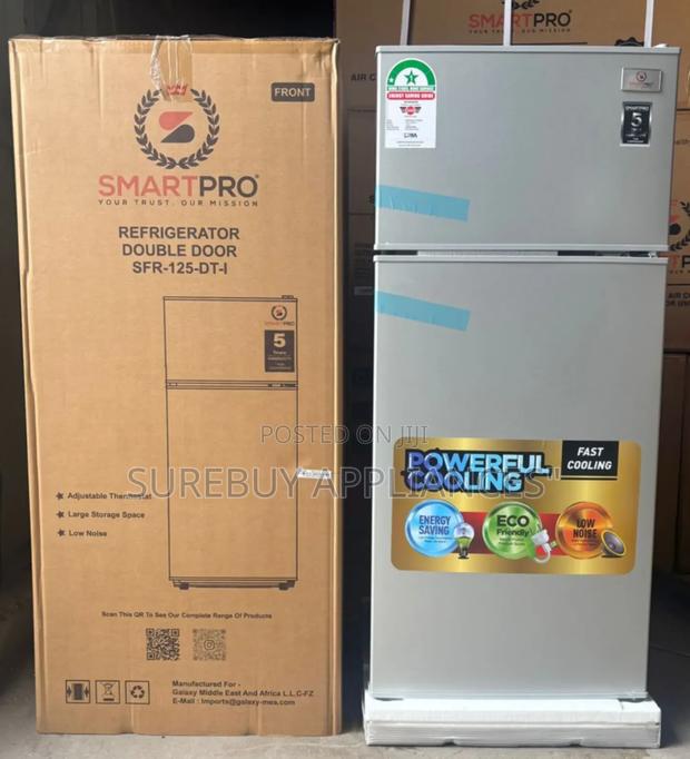 Smart Pro SFR-125 Dt-I Double Door Fridge