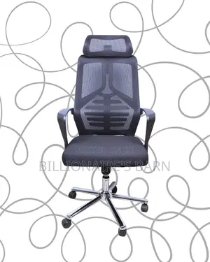 Modern High Back Mesh Office Chair — Strong Stable Base