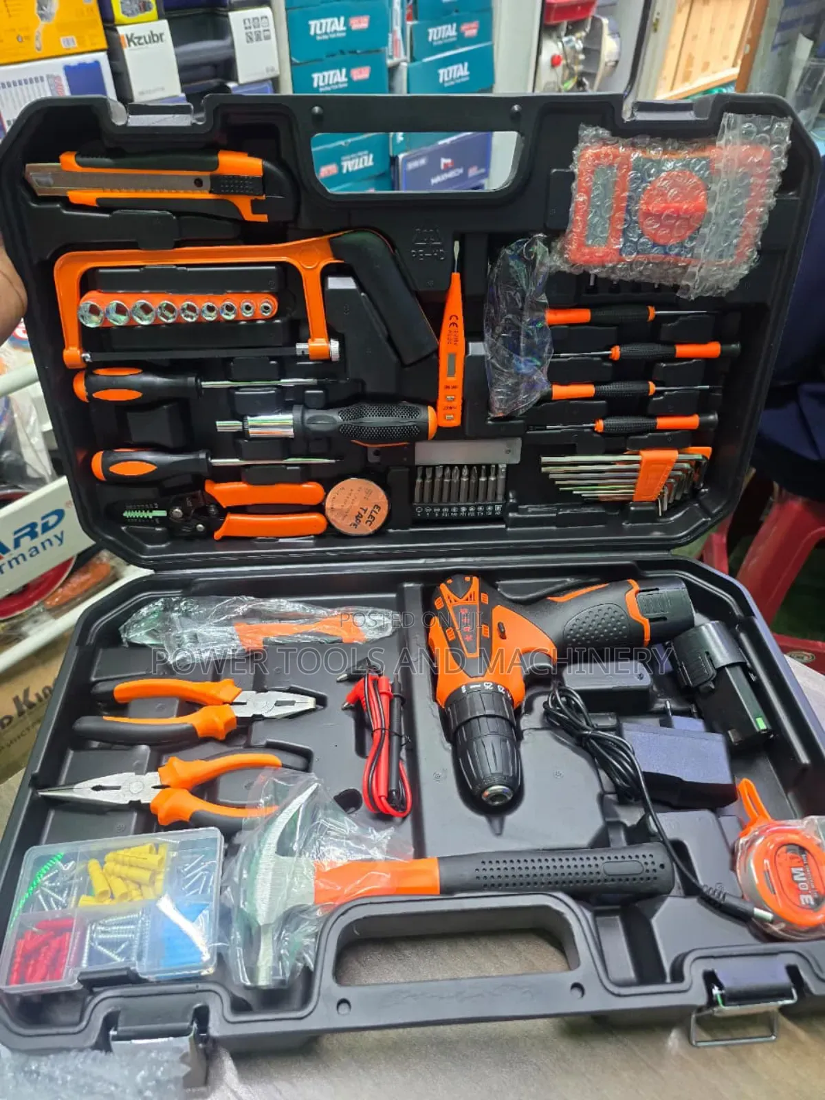 Tool Kit With Cordless Drill And A Multimeter