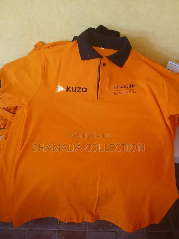 Yellow Collar Black Branded Polo - thumbnail 5