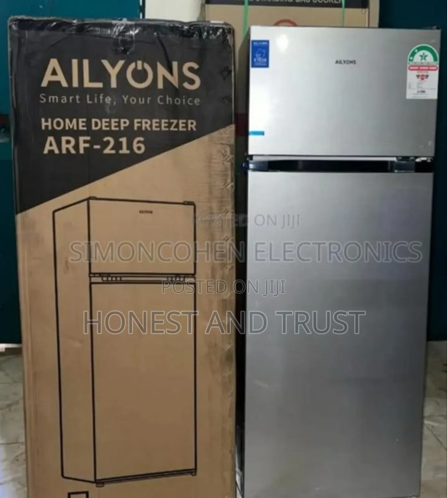 Double Door Ailyons Refrigerator 216 Litres