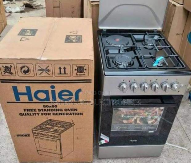 Haier 50*60 3gas + 1electric Hotplate Gas Cooker With Electric Oven
