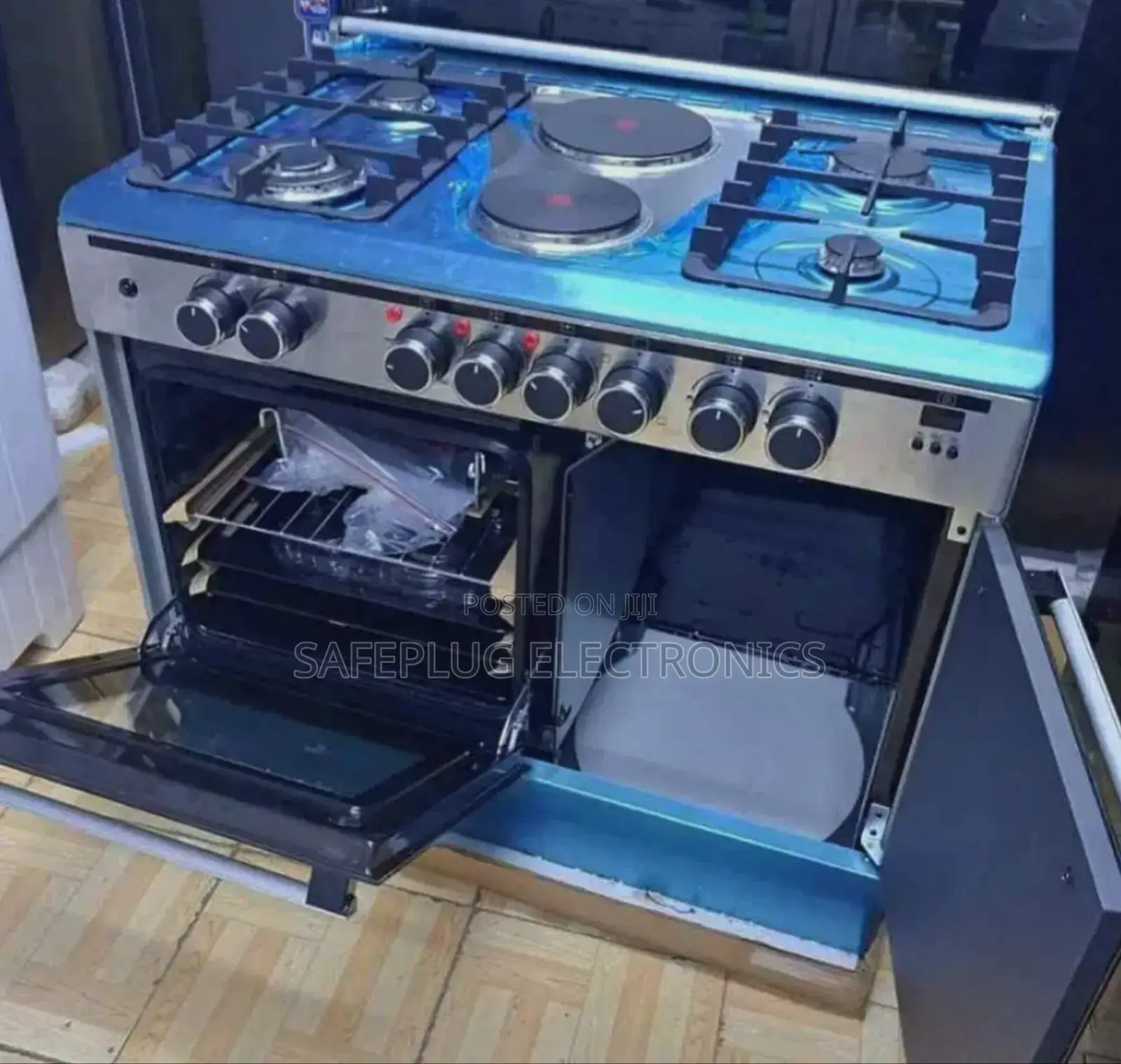 60*90 Haier 4+2 Standing Gas Cooker, Gass Compartment Electric Oven