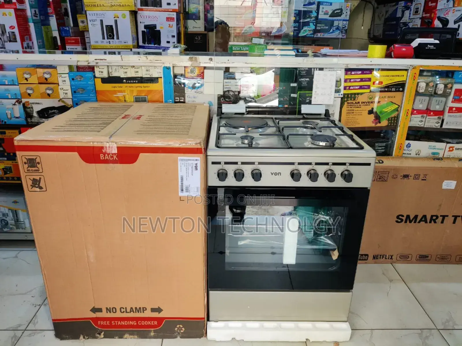 *Von Cooker 60cmx60cm 3 Gas + 1 Elctric