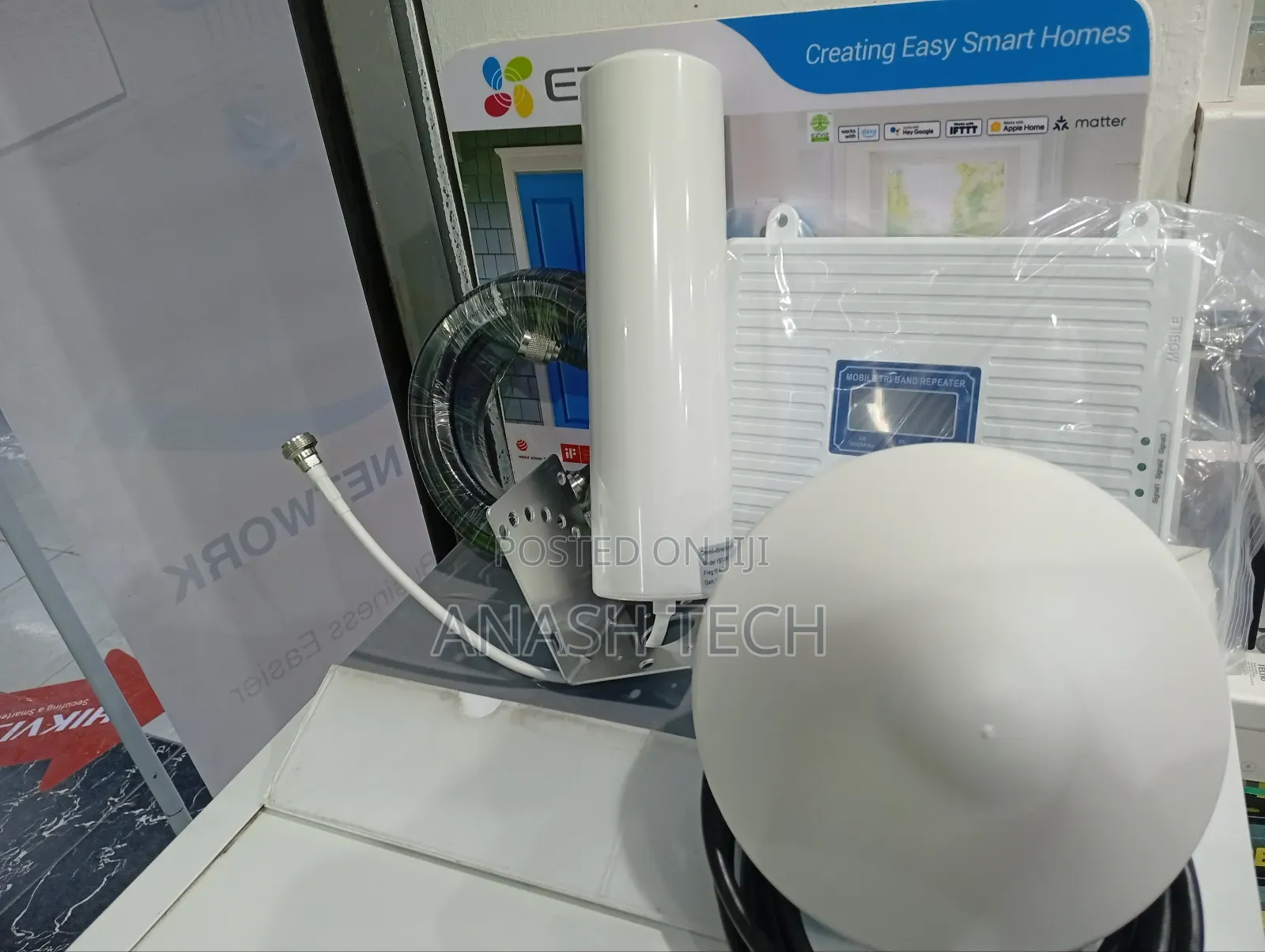 2g 3g 4g Lte Cell Phone Signal Booster Amplifier White