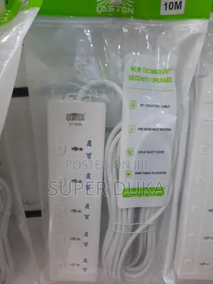 10m Cable 5 Way Quality Caston Extension Socket.St-8355