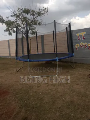 Kids Adults 12ft Trampoline – Strong Frame