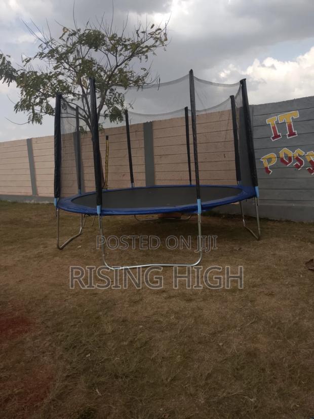 Kids Adults 12ft Trampoline – Strong Frame