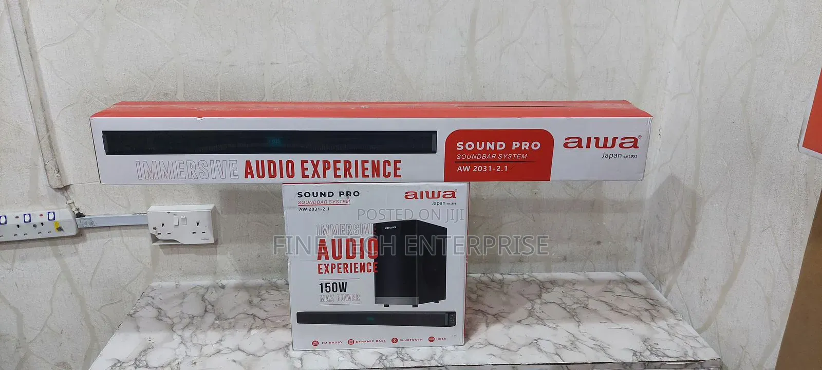 Aiwa 2.1ch (Aw-2131 ) Sound Pro *-150w* Sound Bar System