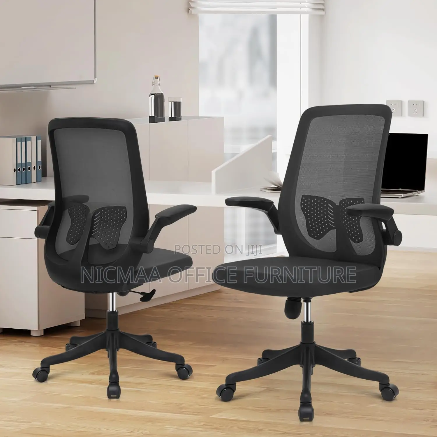 Ergonomic Mesh Office Chair With Flipable Armrest