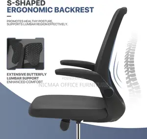 Ergonomic Mesh Office Chair With Flipable Armrest