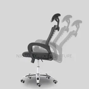 Mesh Back With Headrest Lumbar Support Seat