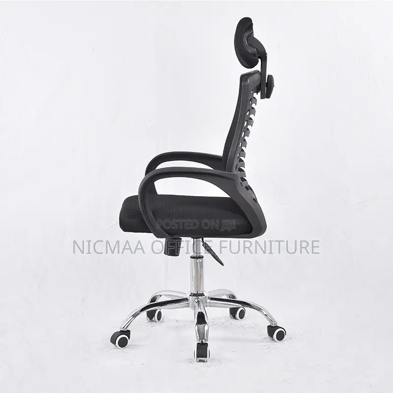Mesh Back With Headrest Lumbar Support Seat