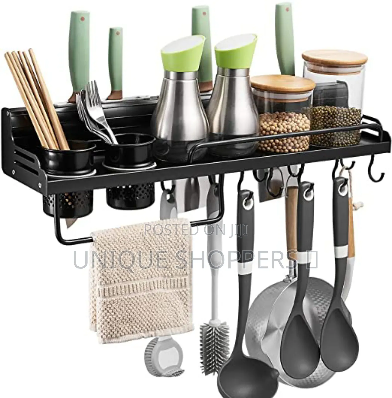 Aluminium Kitchen Floating Shelf Organizer Le
