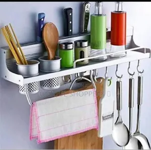 Aluminium Kitchen Floating Shelf Organizer Le