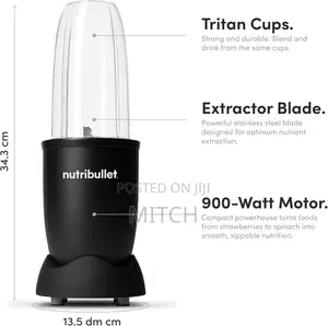 Nutribullet 900 Watts, 9 Piece Set, Blender, Nb-201