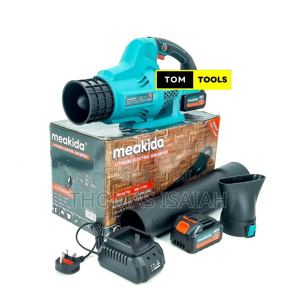 Meakida Md71701 High Power Cordless Leaf Blower Air Dryer