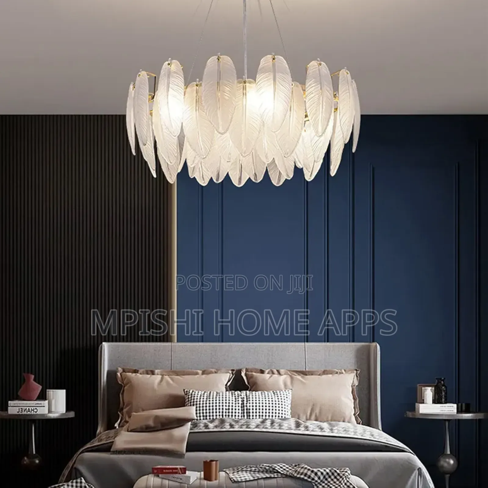 Feather Crystal Pendant Light
