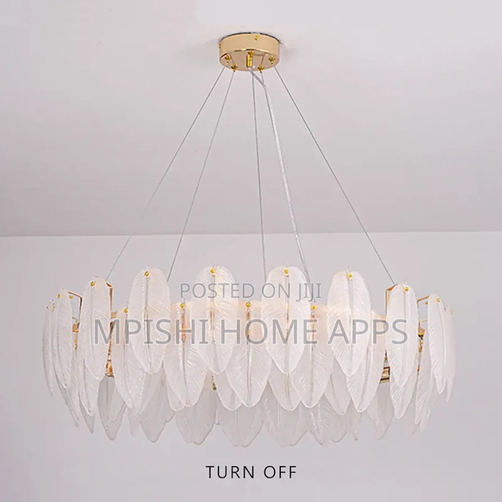 Feather Crystal Pendant Light