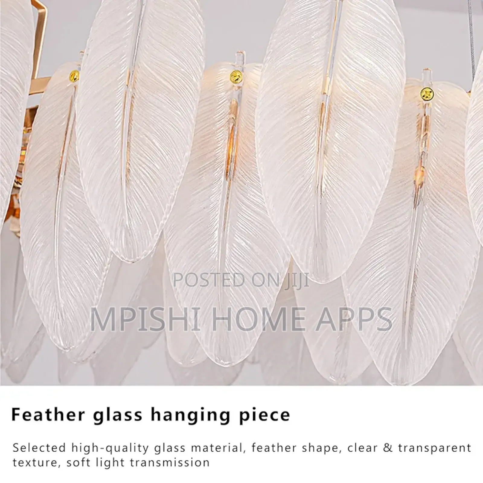 Feather Crystal Pendant Light