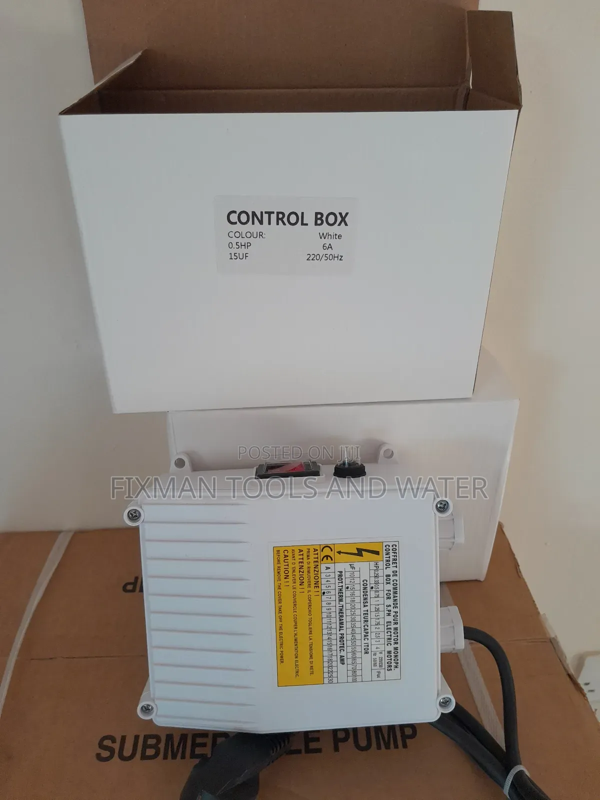 Control Box 0.5, 1,2 Hp For Submersible Water Pumps