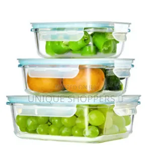 3in1 Glass Preservation Bowls With Air Tight Silicon Covers