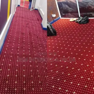 Executive Wall to Wall Carpets in Redlike Maroon