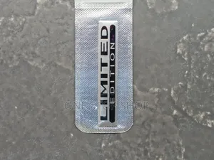 Black Silver Limited Edition Decal Plate Badge