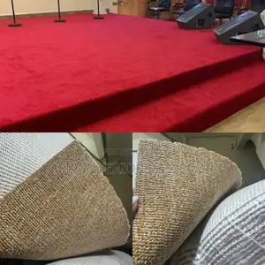 Cream Beige Wall to Wall Carpets With Red Option