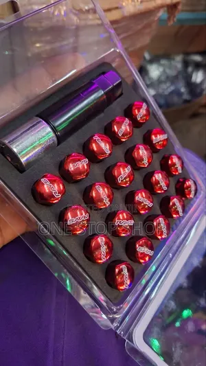 Red Sportish 20pcs Lock Nuts