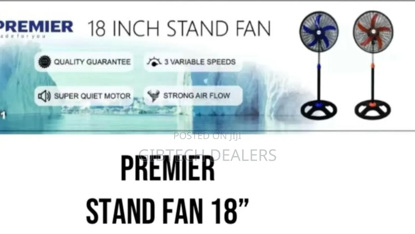 Premier 18 Inches Standing Fan