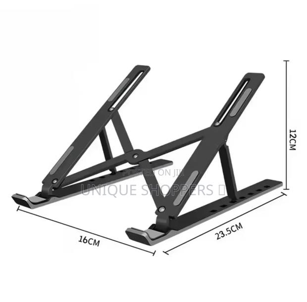 Metallic Adjustable Laptop Stand - thumbnail 3