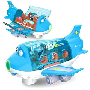 Electric Aeroplane Toy With Flashing Led Lights Sounds,