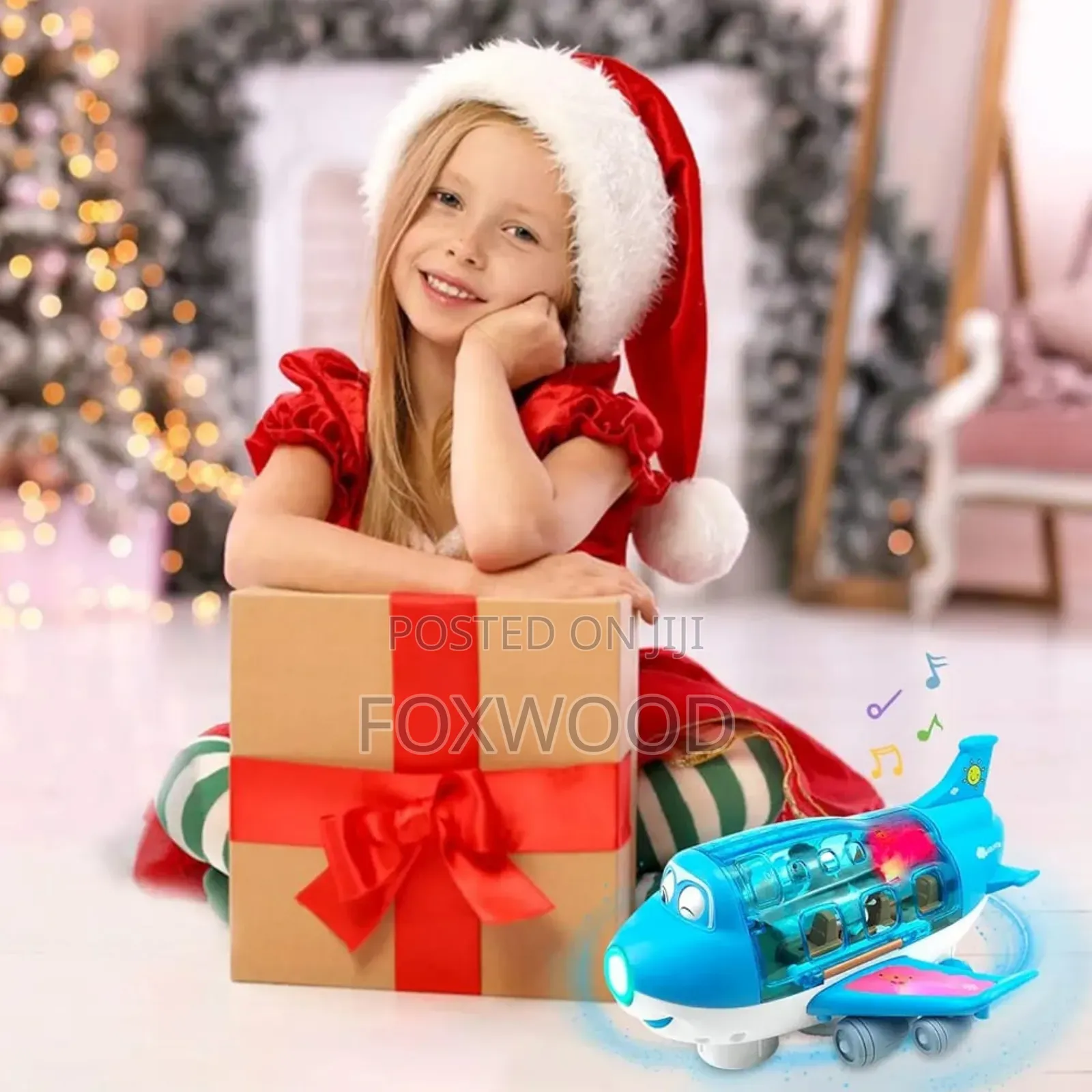 Electric Aeroplane Toy With Flashing Led Lights Sounds,