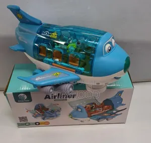 Electric Aeroplane Toy With Flashing Led Lights Sounds,