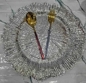 Silver Round Changer Plates
