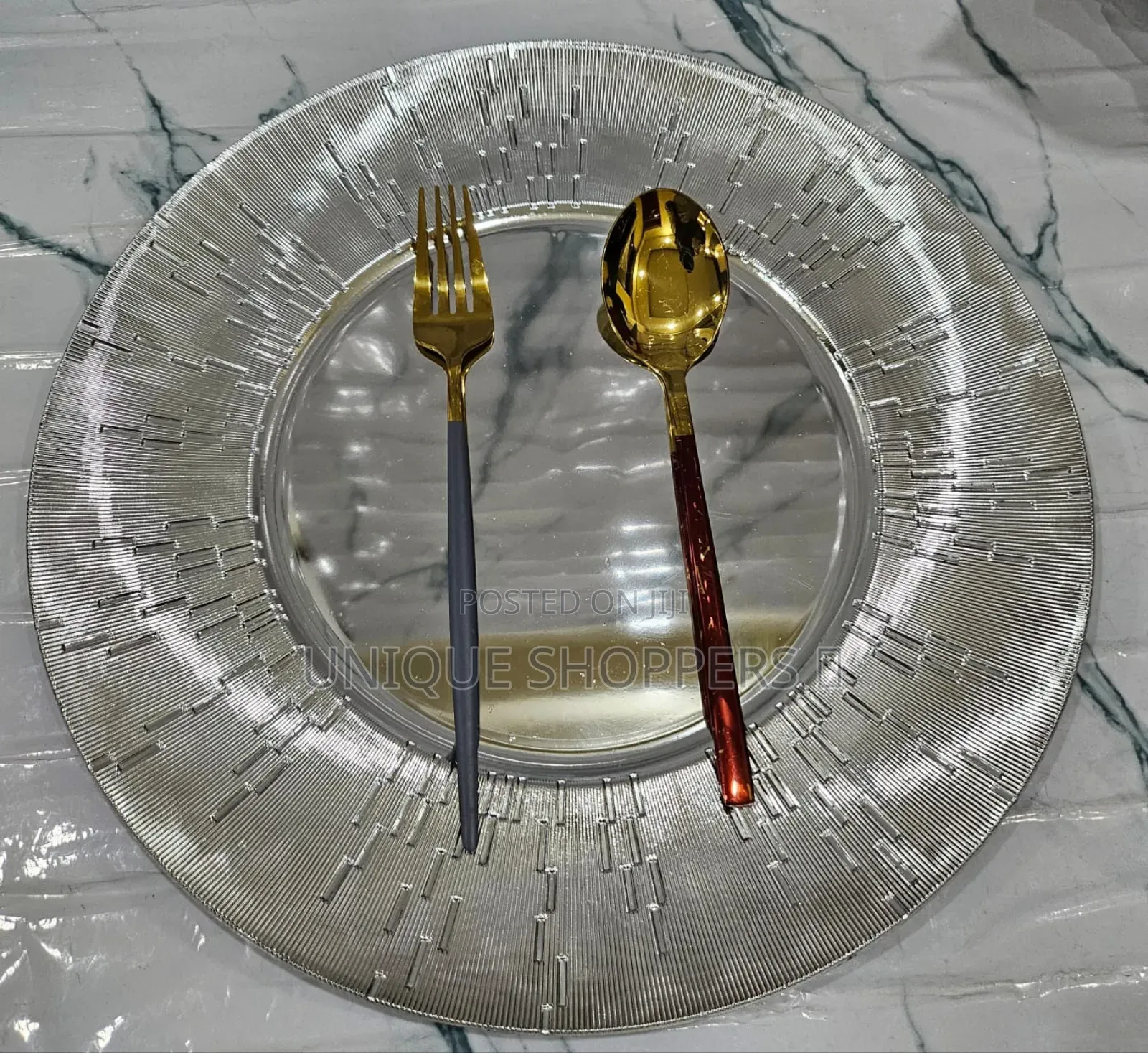 Silver Round Changer Plates