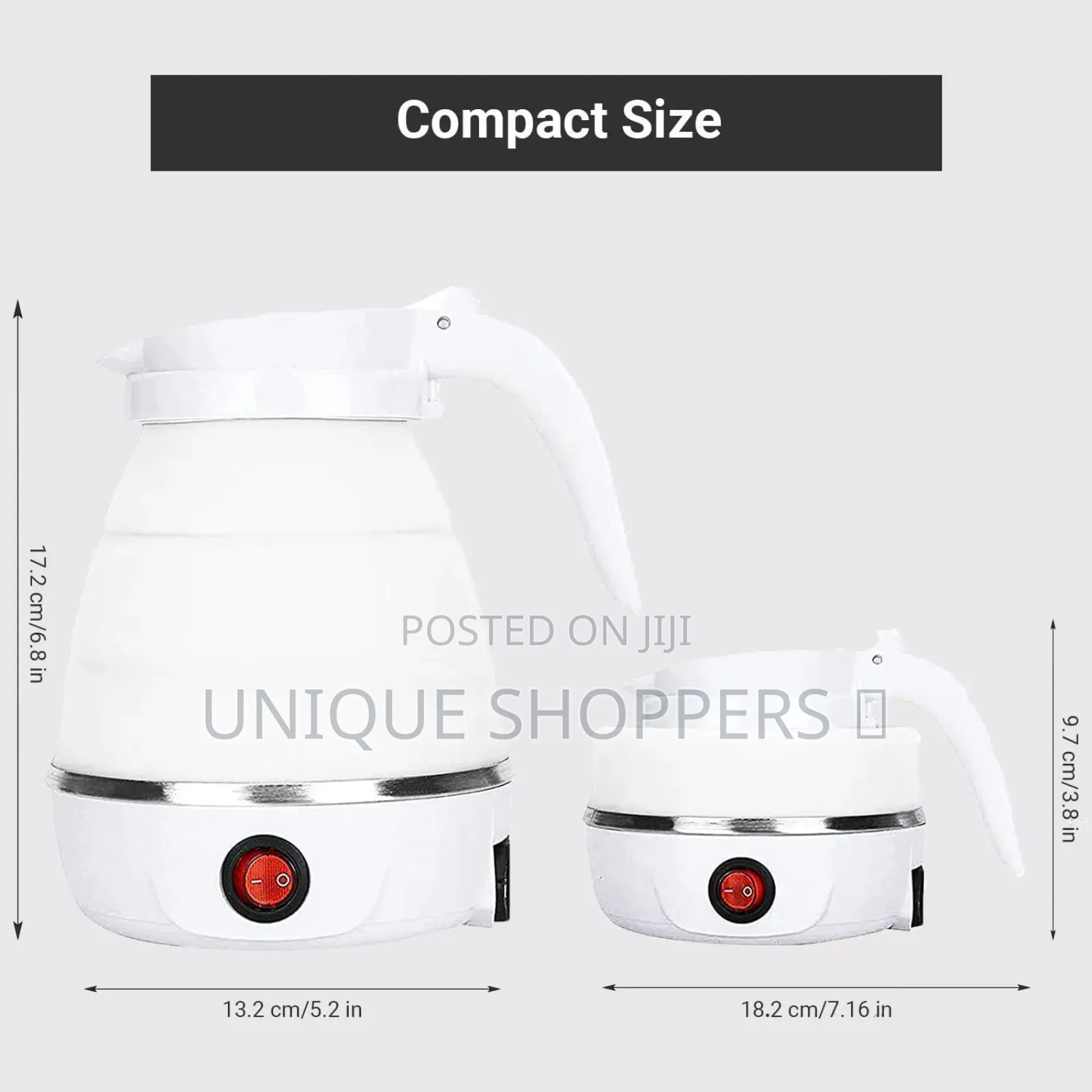 Foldable Portabl Electric Kettle With Silicone