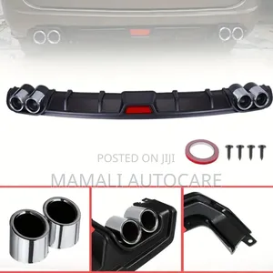 Universal Double Exhaust Bumper Lip Diffuser