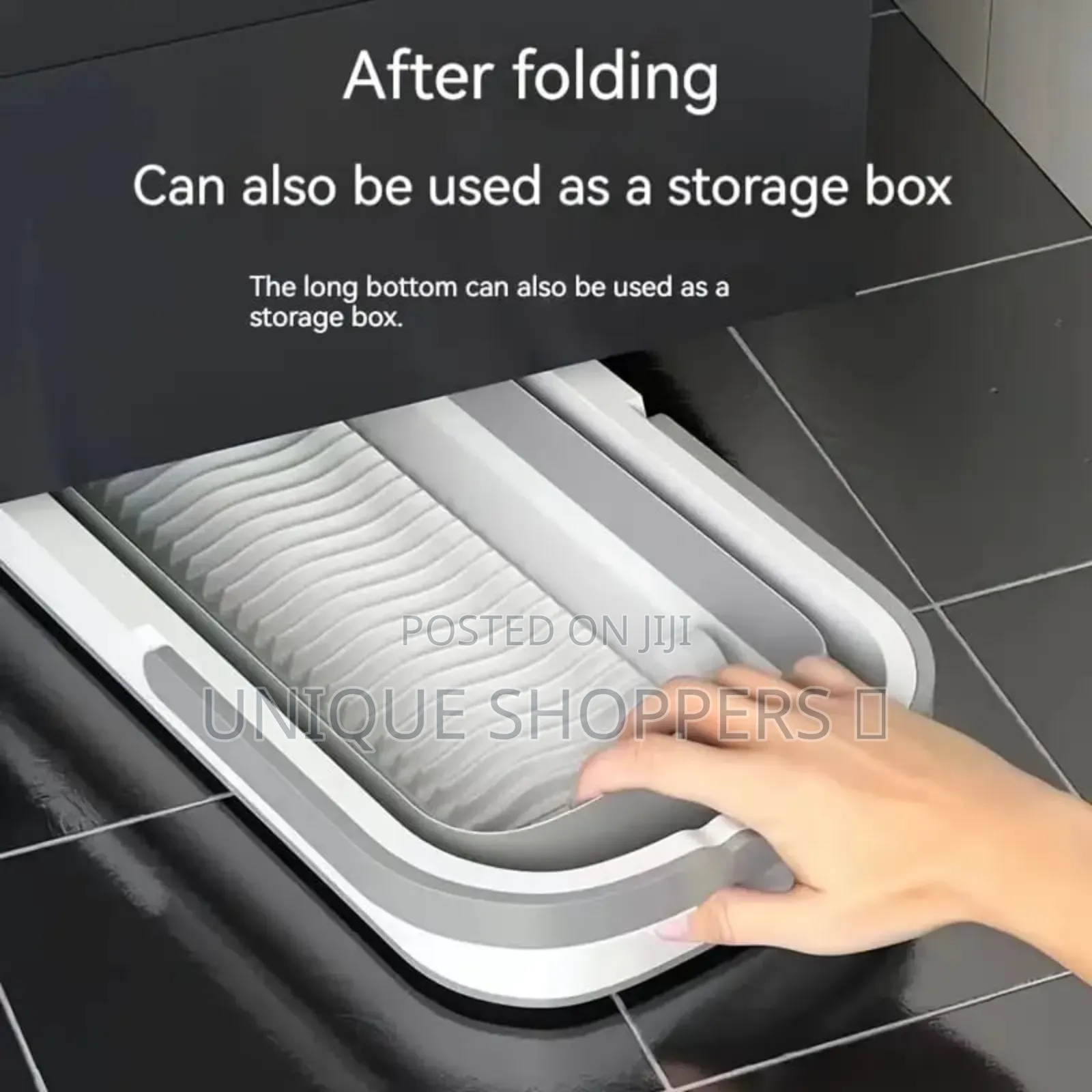 12litre Silicone Collapsible Mop Bucket 55x22x18cm